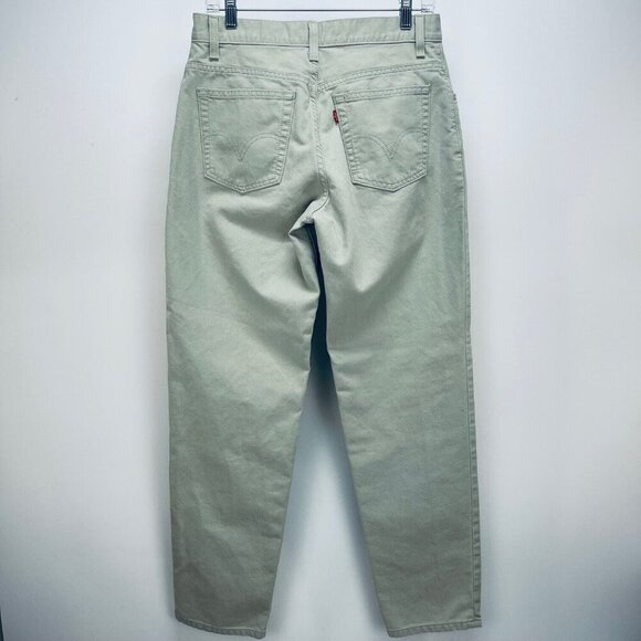 Vintage Levi’s 550 Jeans Sz 10M Relaxed Fit Womens Light Wash Tapered Leg Beige - Picture 12 of 12